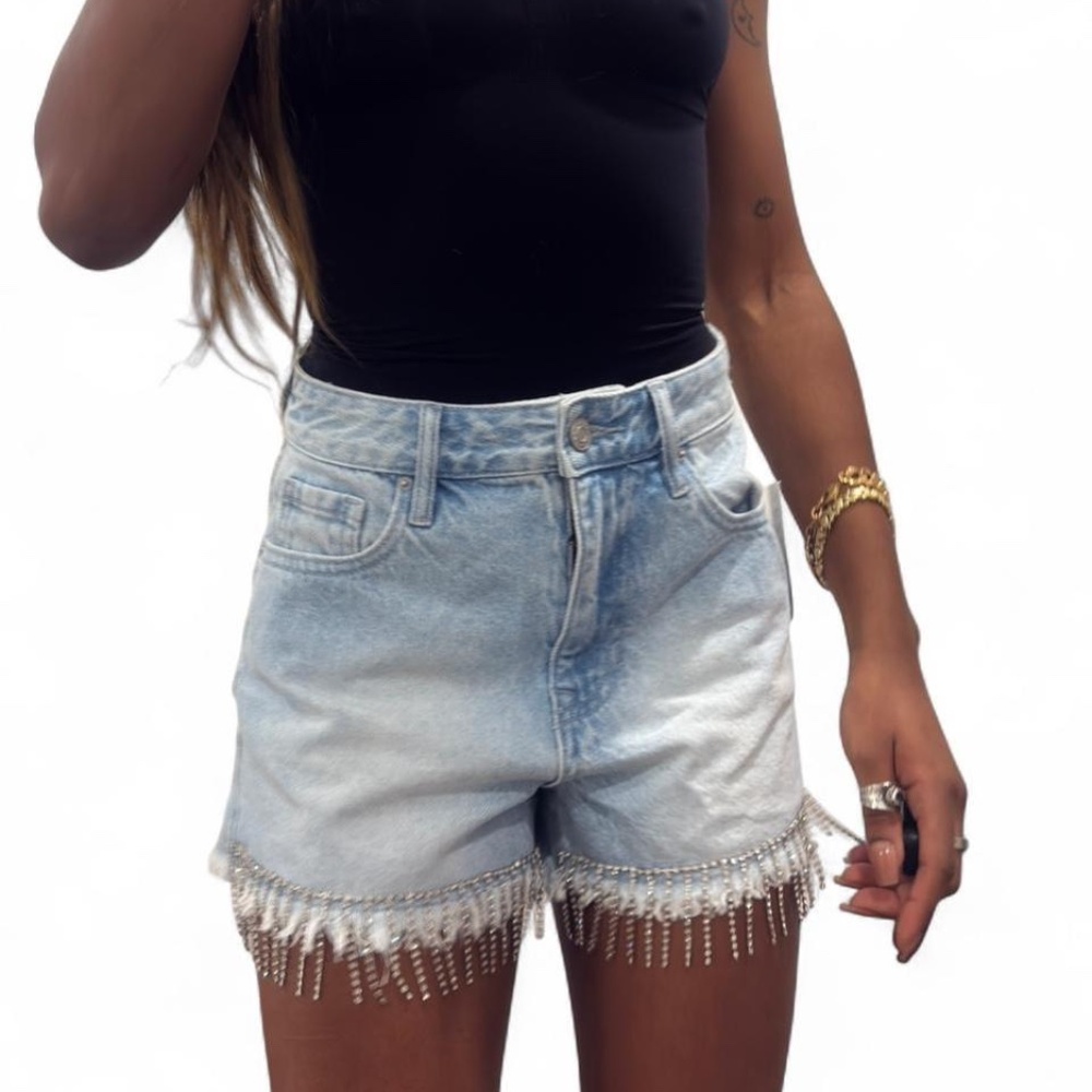 Pacsun high rise festival denim shorts